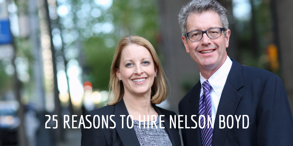 TOP 25 REASONS TO HIRE NELSON BOYD
