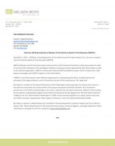 Nelson Boyd Press Release